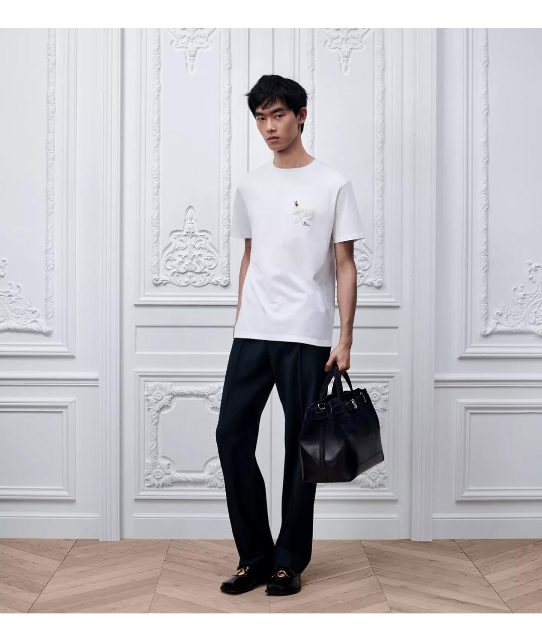 CHRISTIAN DIOR Хлопковая футболка, фото 3