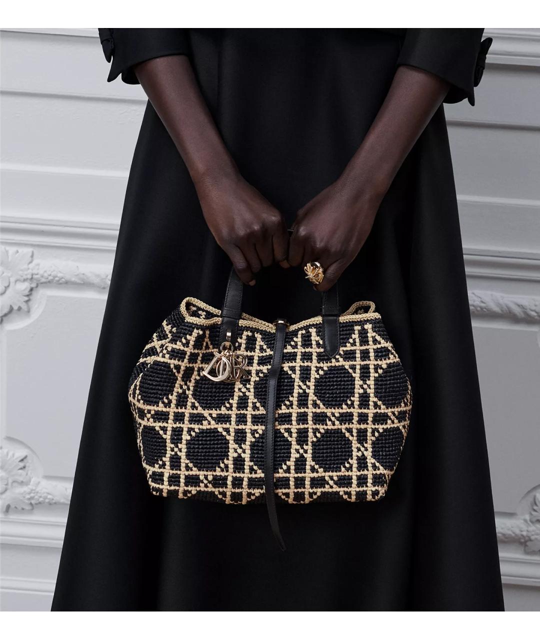 CHRISTIAN DIOR Черная сумка с короткими ручками, фото 2