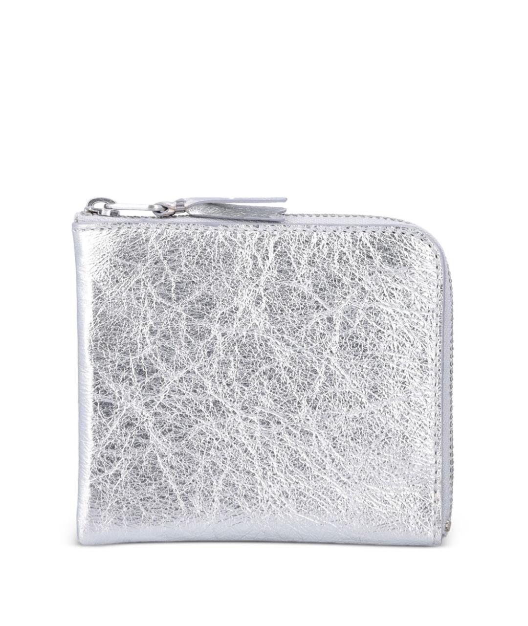 COMME DES GARÇONS WALLET Серебряный кожаный кошелек, фото 3