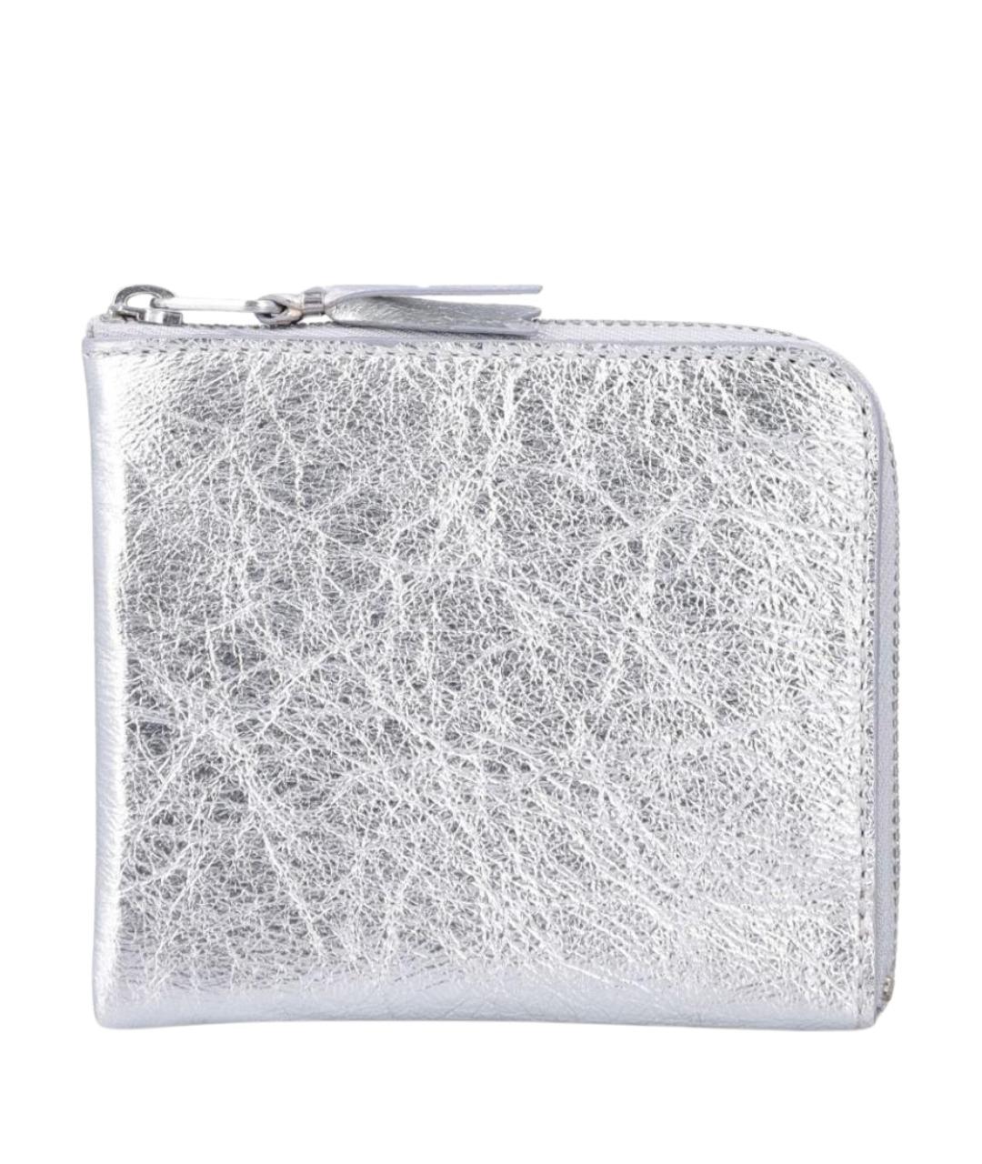 COMME DES GARÇONS WALLET Серебряный кожаный кошелек, фото 1