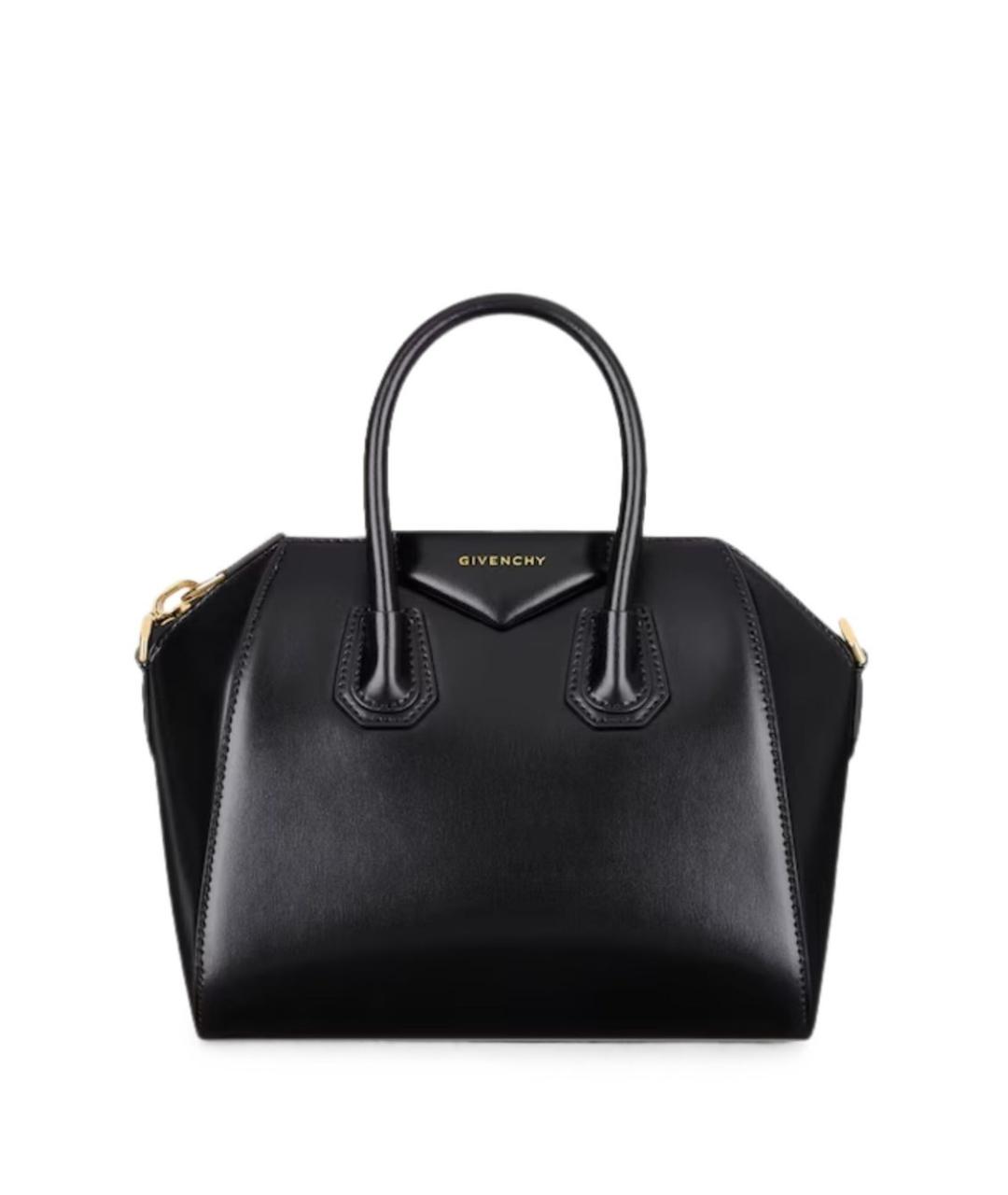 GIVENCHY Черная кожаная сумка тоут, фото 1