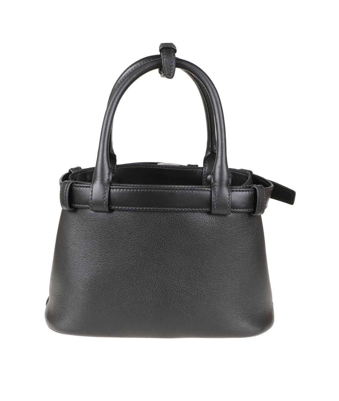PRADA Черная кожаная сумка тоут, фото 2