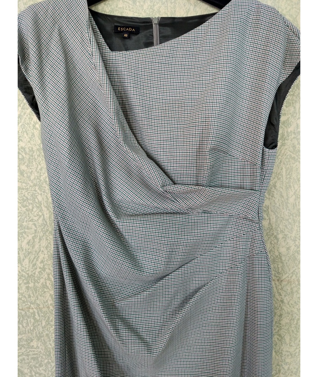 ESCADA Зеленые шерстяное вечернее платье, фото 4