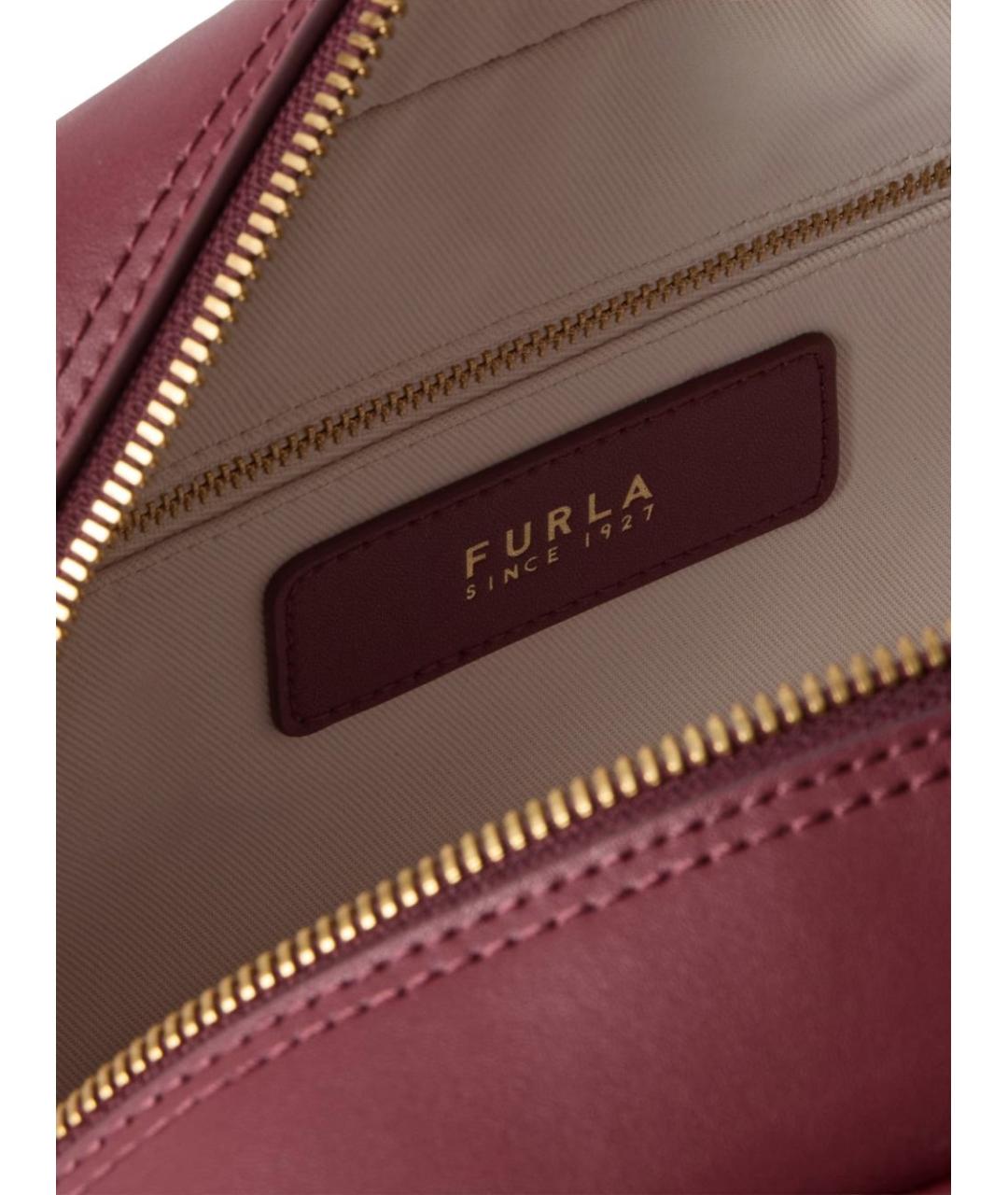 FURLA Красная кожаная сумка через плечо, фото 2