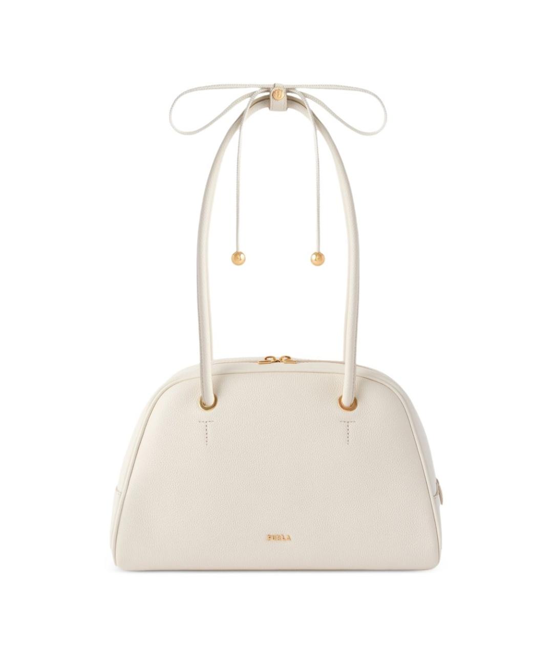 FURLA Белая кожаная сумка тоут, фото 1