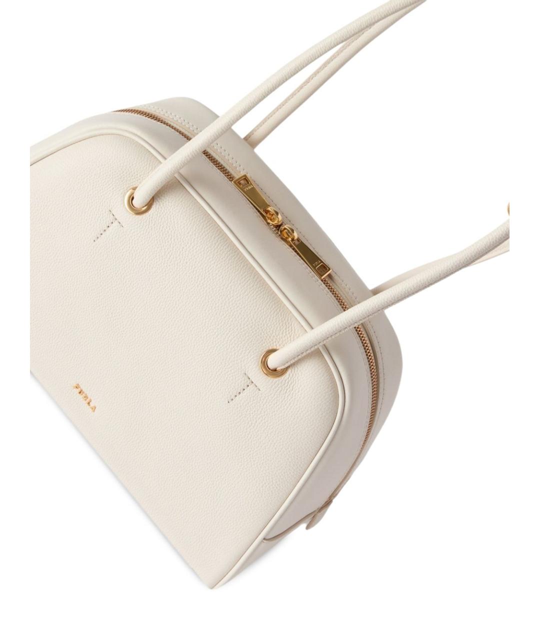 FURLA Белая кожаная сумка тоут, фото 4