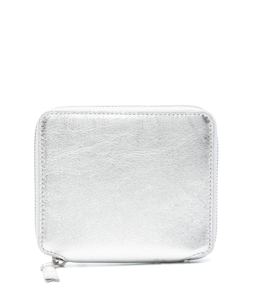 COMME DES GARÇONS WALLET Серебряный кожаный кошелек, фото 1