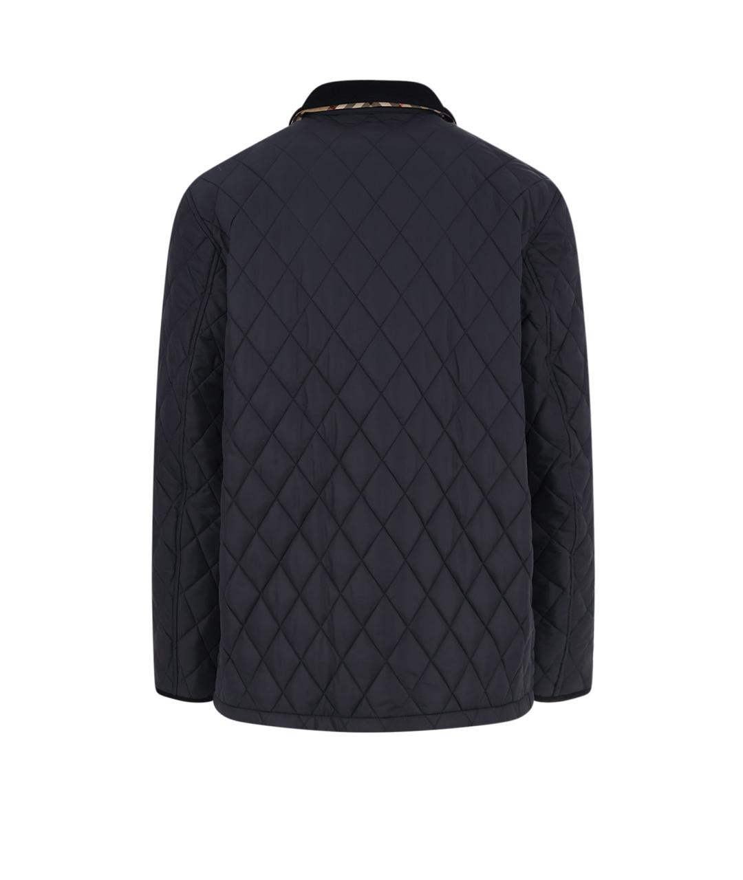 BURBERRY Черная полиамидовая куртка, фото 2