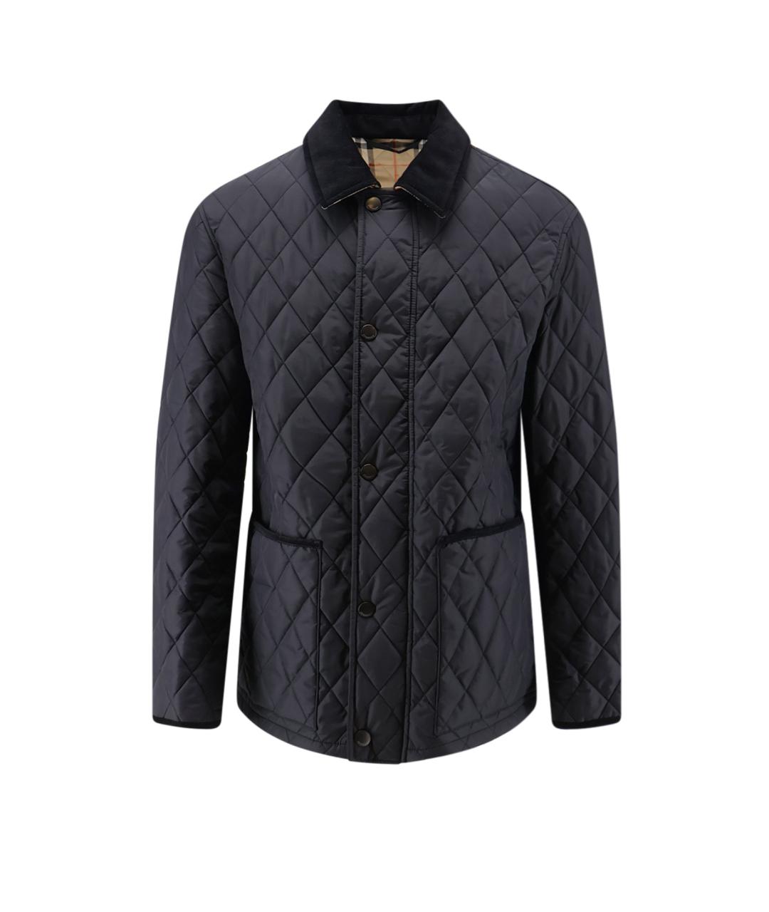 BURBERRY Черная полиамидовая куртка, фото 1