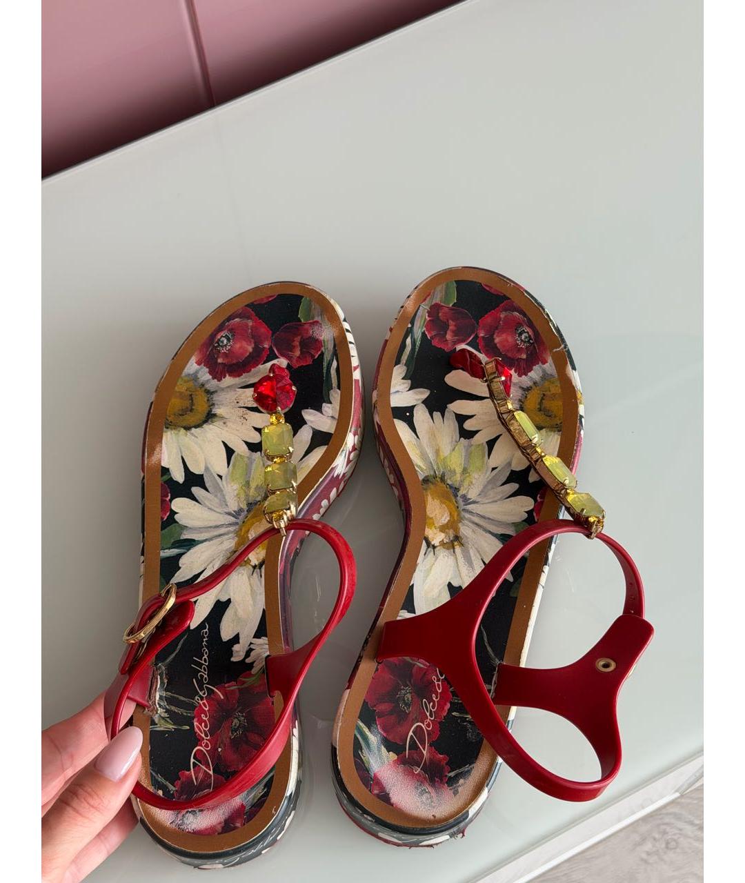 DOLCE&GABBANA Мульти сандалии, фото 3