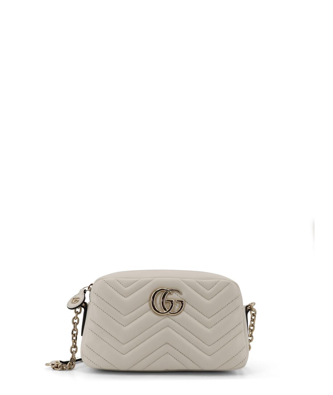 GUCCI Белая кожаная сумка через плечо, фото 1