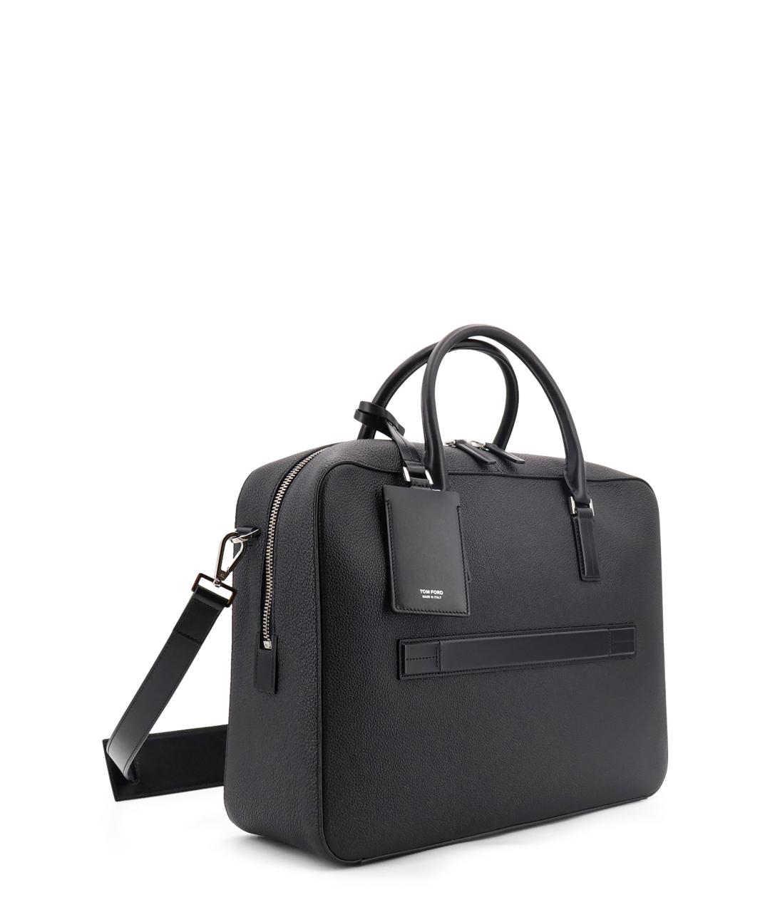 TOM FORD Черный кожаный портфель, фото 3