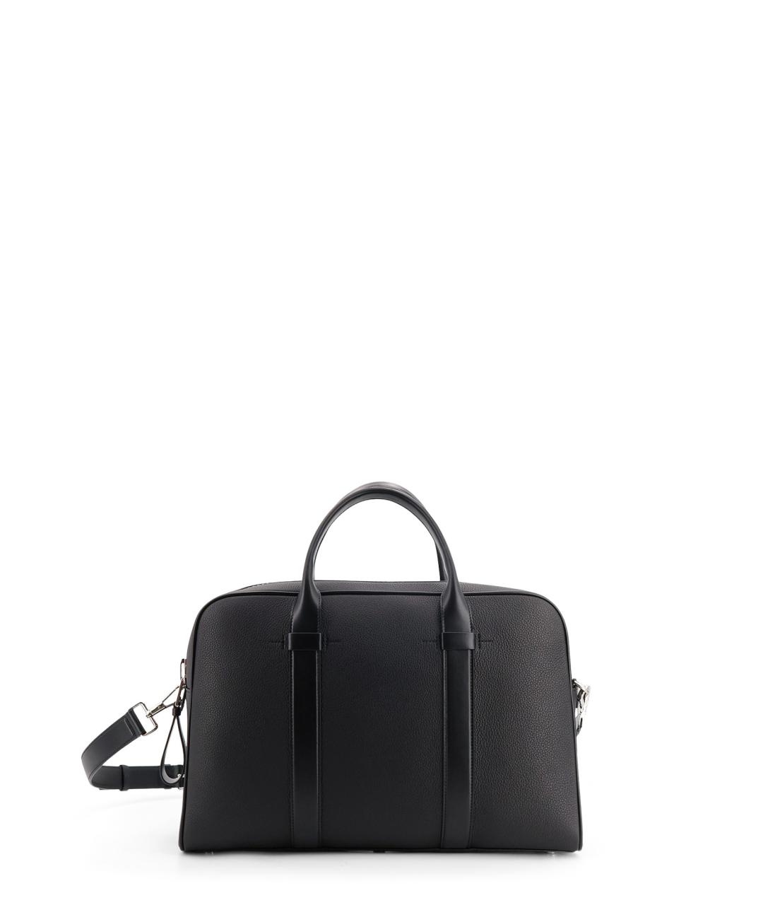TOM FORD Черная кожаная сумка тоут, фото 1