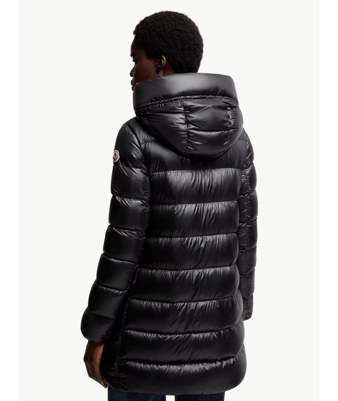 MONCLER Черный полиамидовый пуховик, фото 4