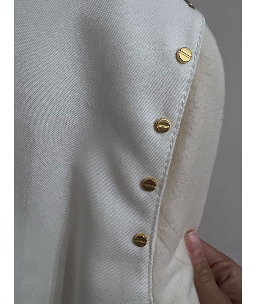 BURBERRY Белое кашемировое пальто, фото 4