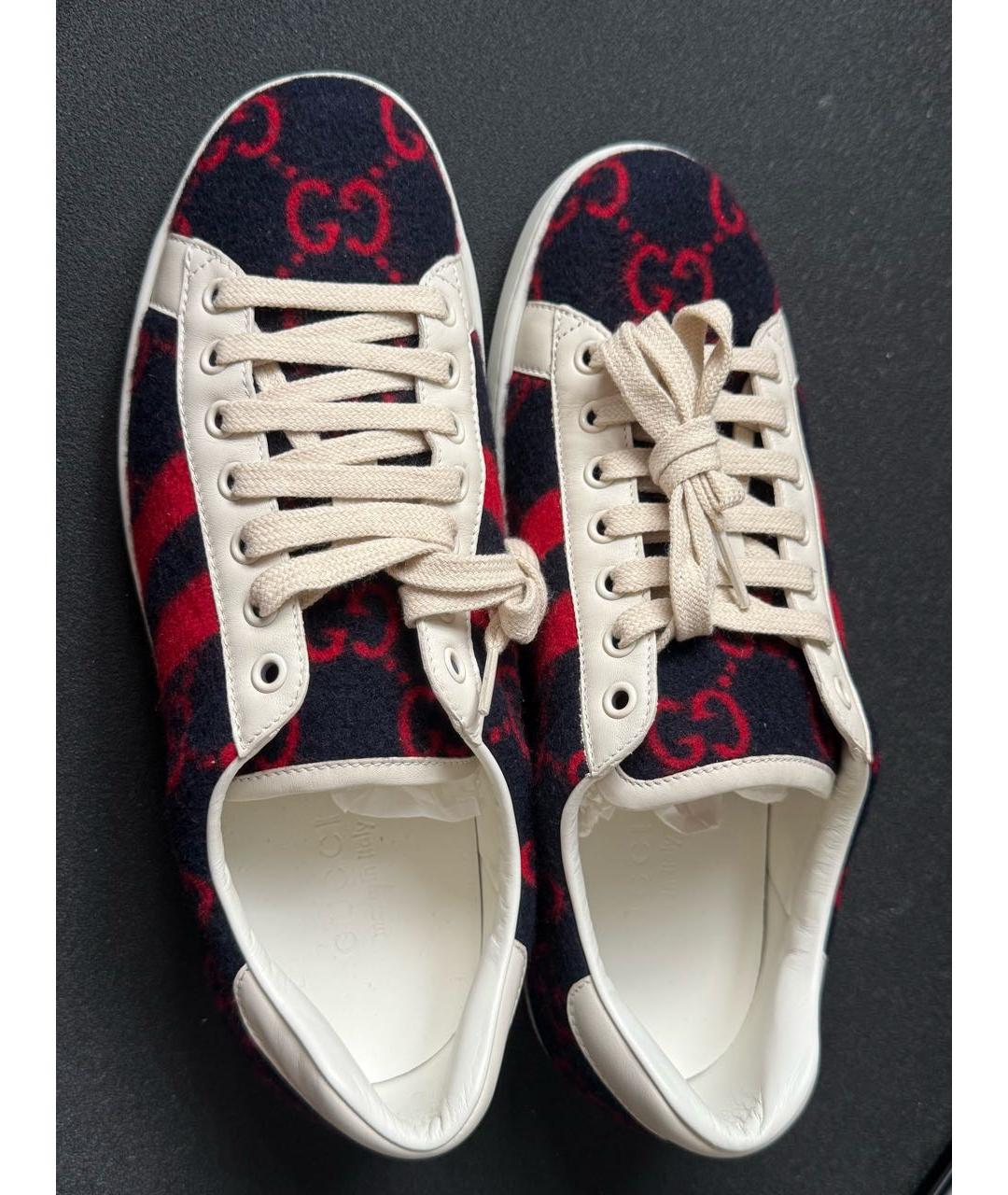 GUCCI Темно-синие кроссовки, фото 3