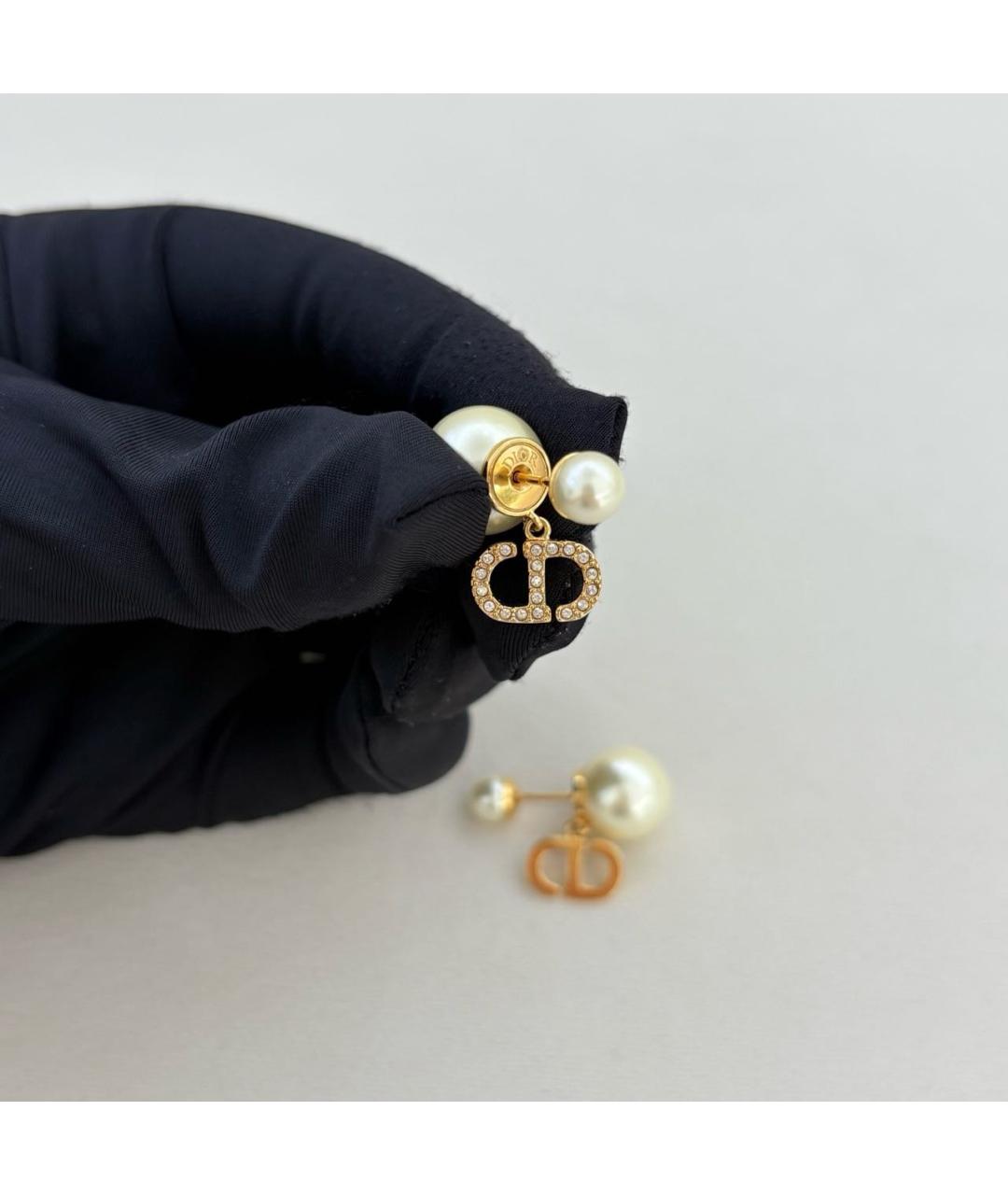 CHRISTIAN DIOR Золотые серьги, фото 5