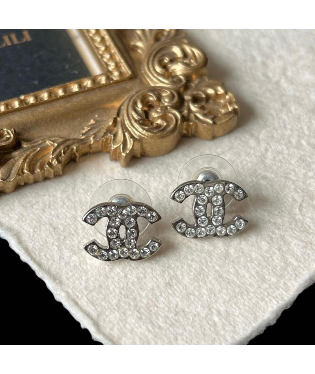 CHANEL Серебряные серьги, фото 3