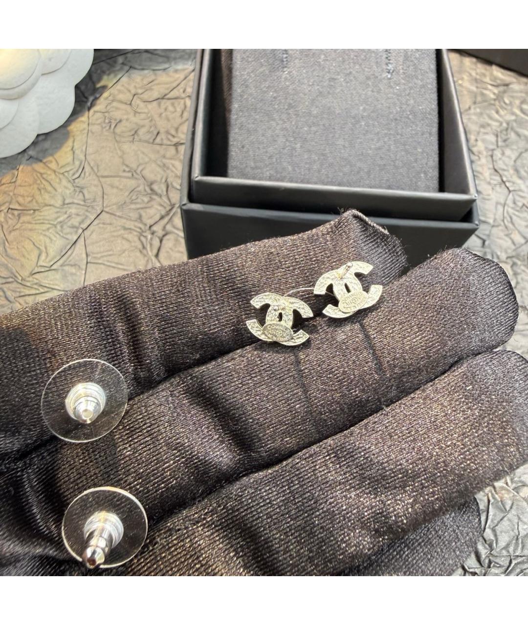 CHANEL Серебряные серьги, фото 5