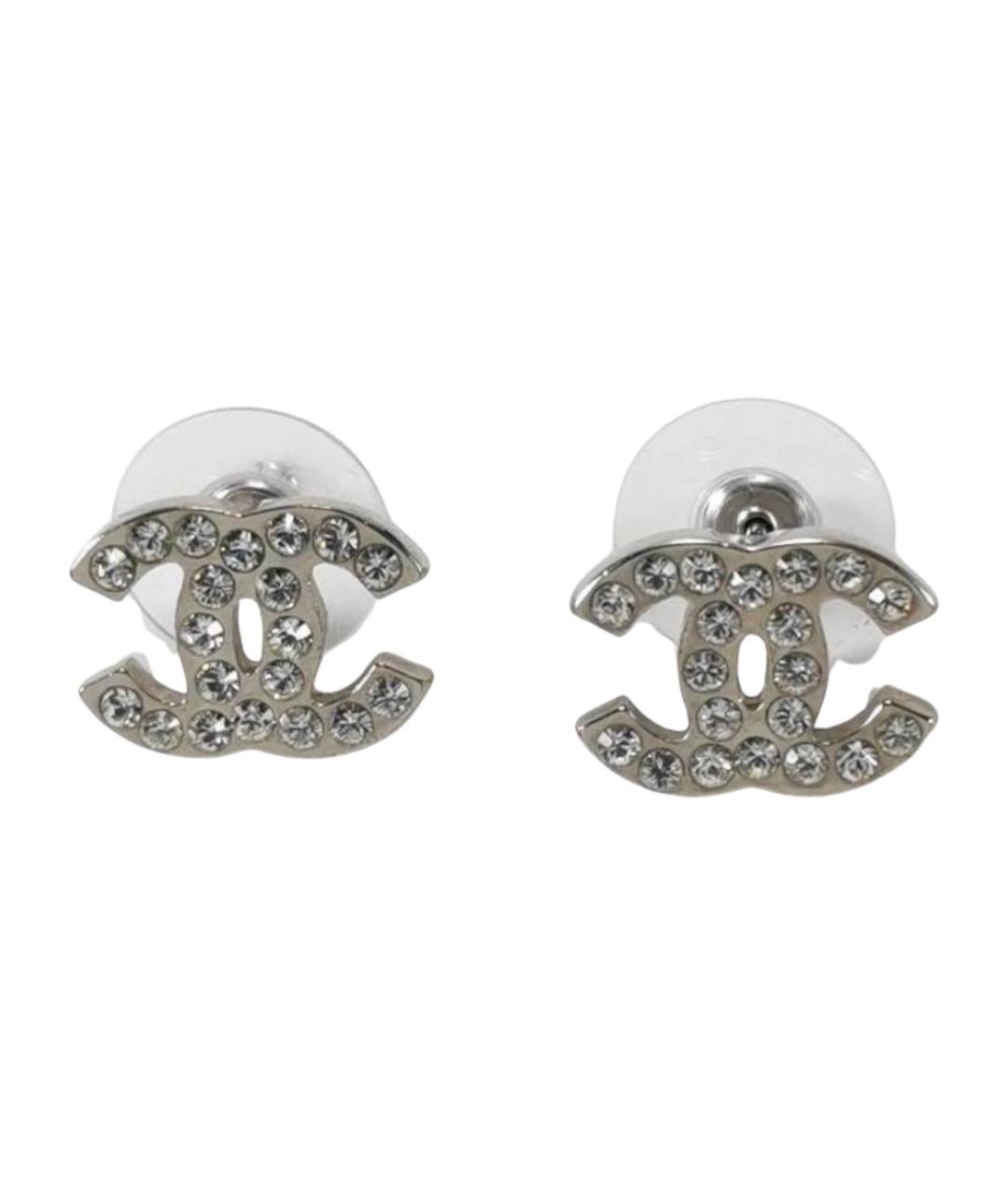CHANEL Серебряные серьги, фото 1