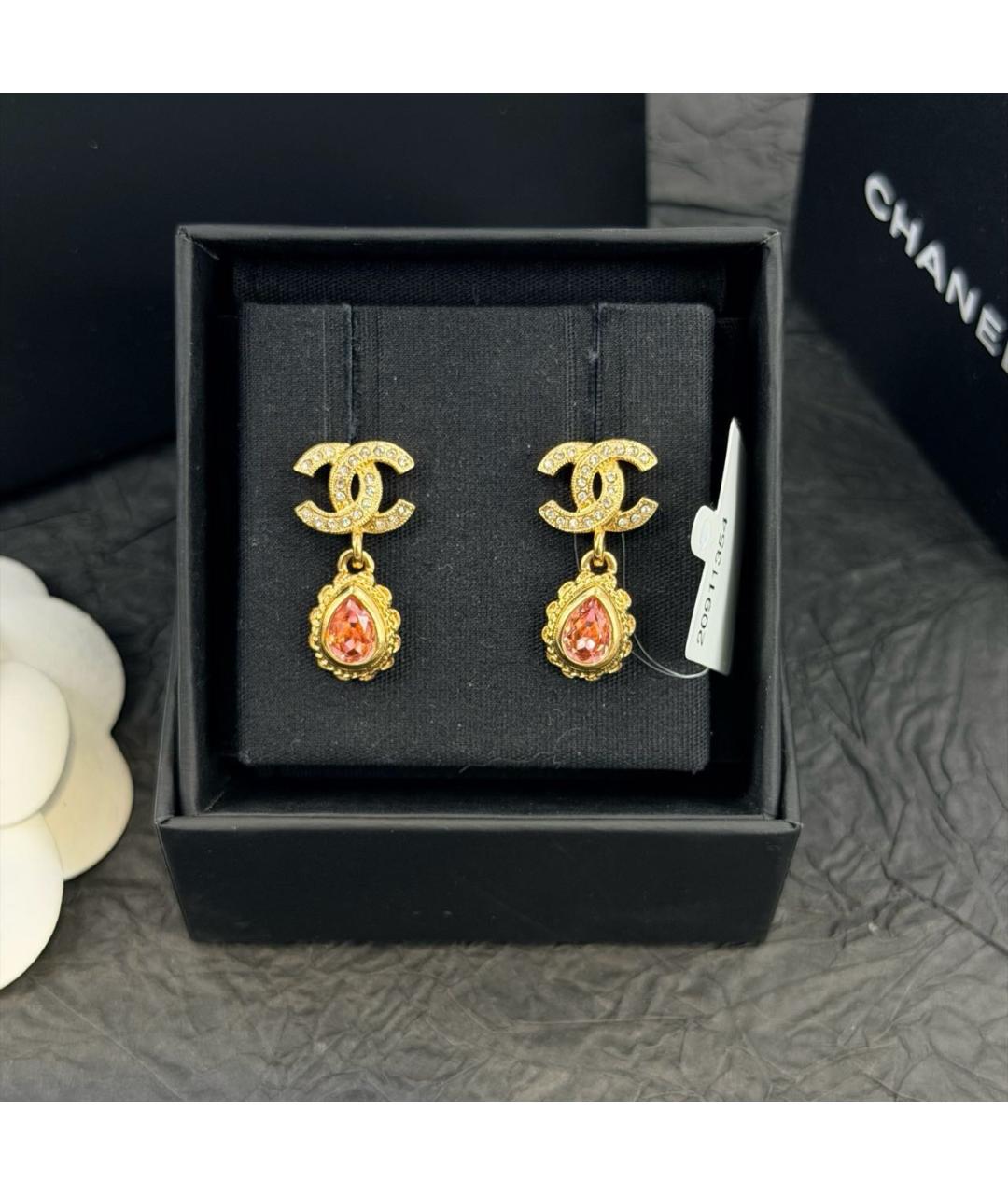 CHANEL Золотые серьги, фото 7