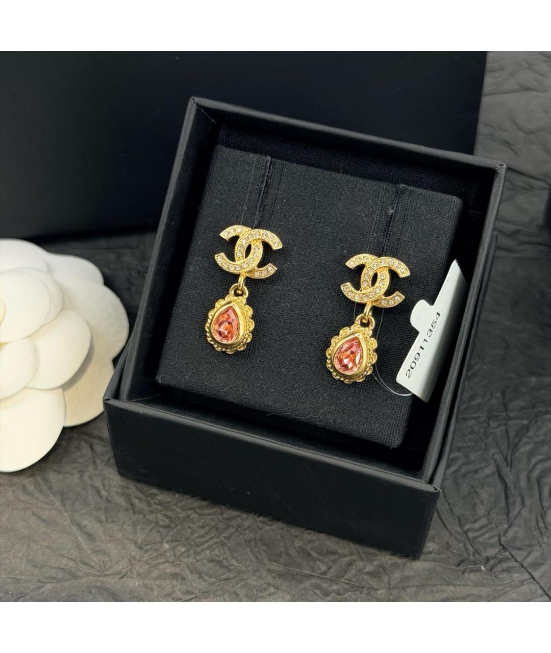 CHANEL Золотые серьги, фото 2