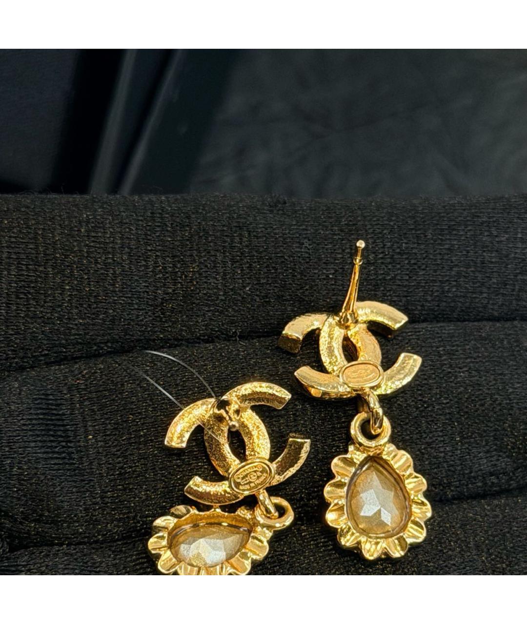 CHANEL Золотые серьги, фото 4
