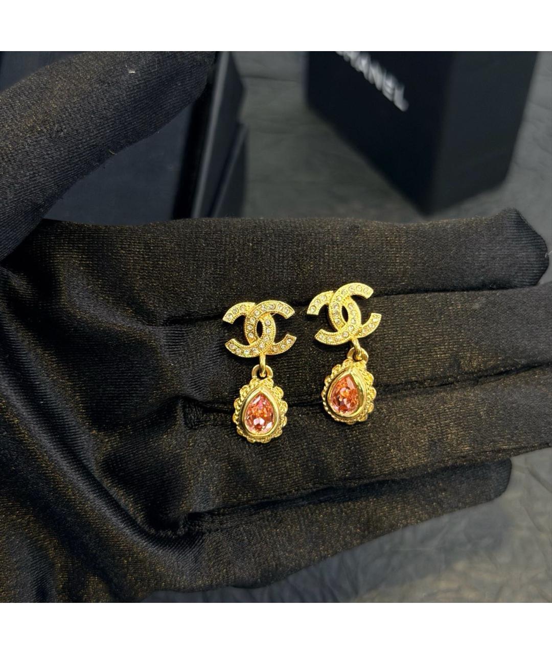 CHANEL Золотые серьги, фото 3
