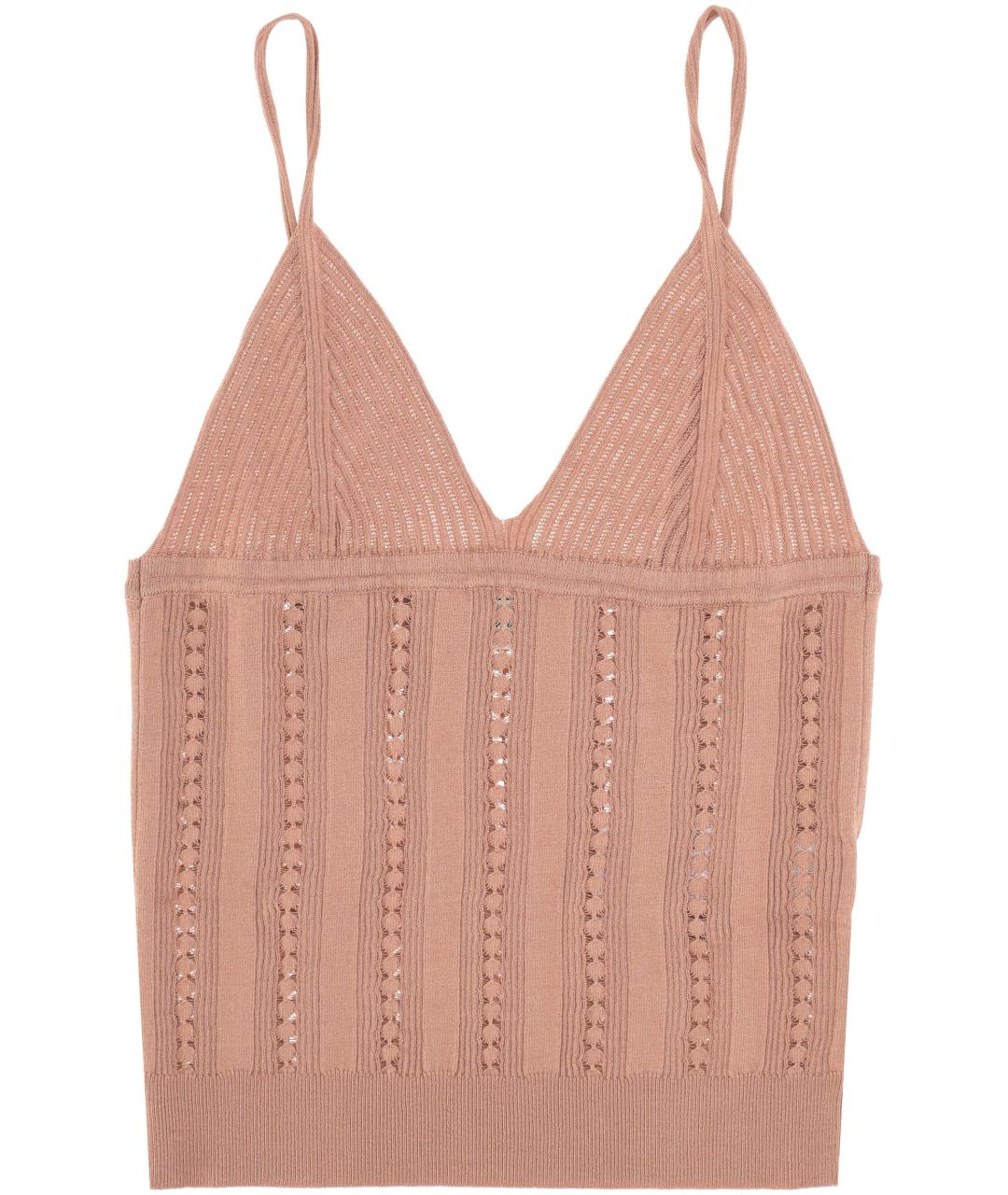 BLUMARINE Розовая вискозная майка, фото 1