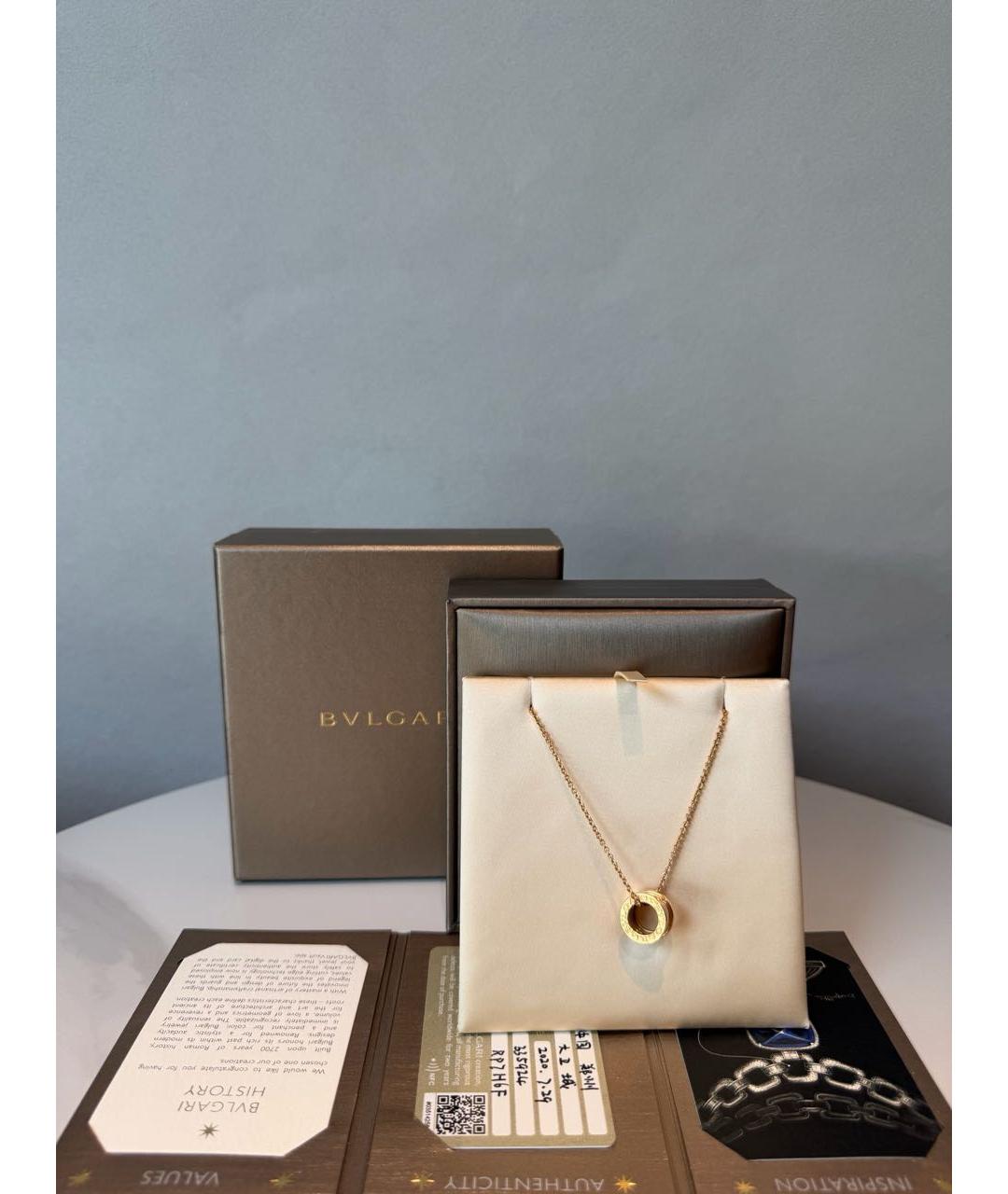 BVLGARI Золотое колье из розового золота, фото 3
