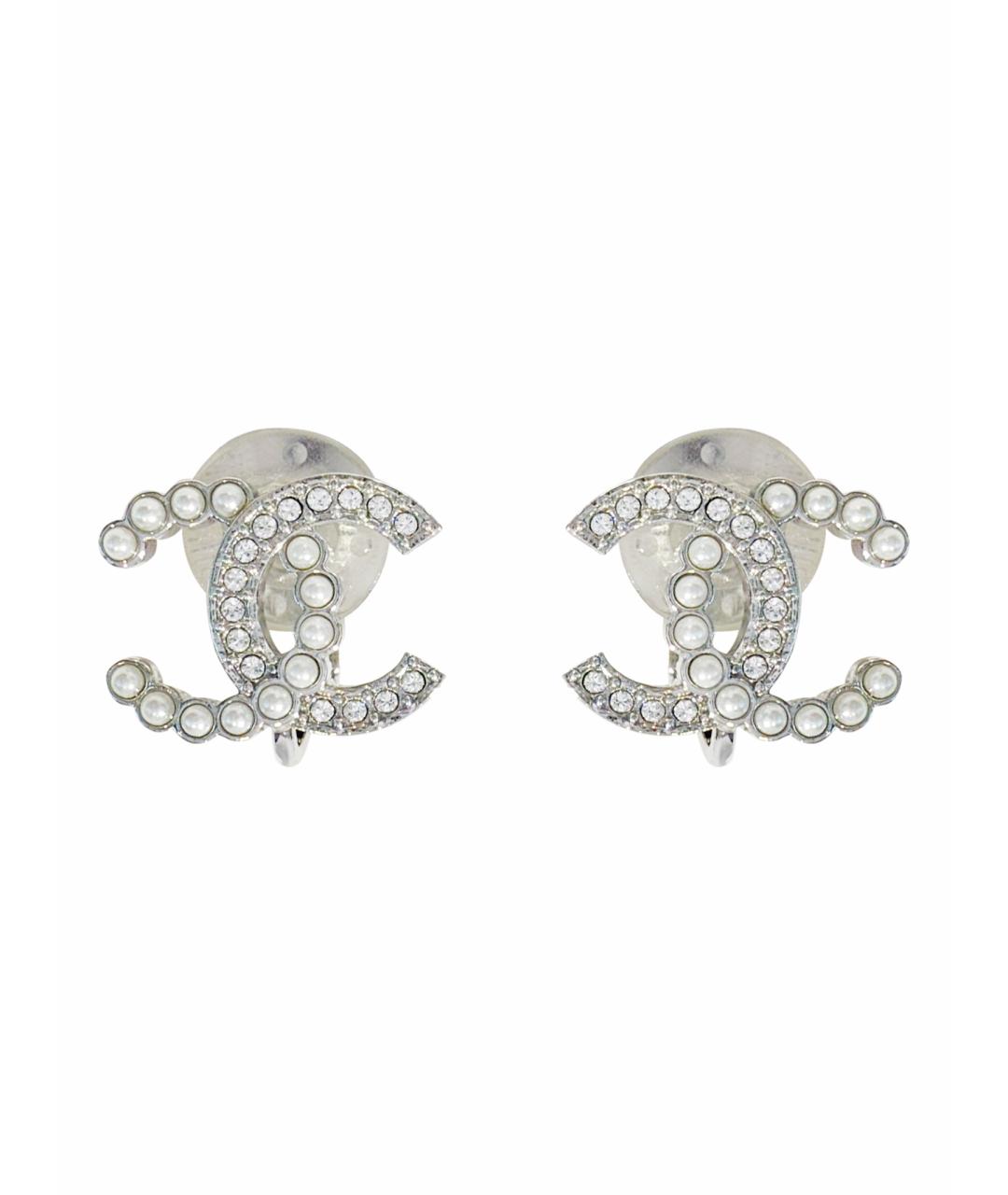 CHANEL Серебряные серьги, фото 1
