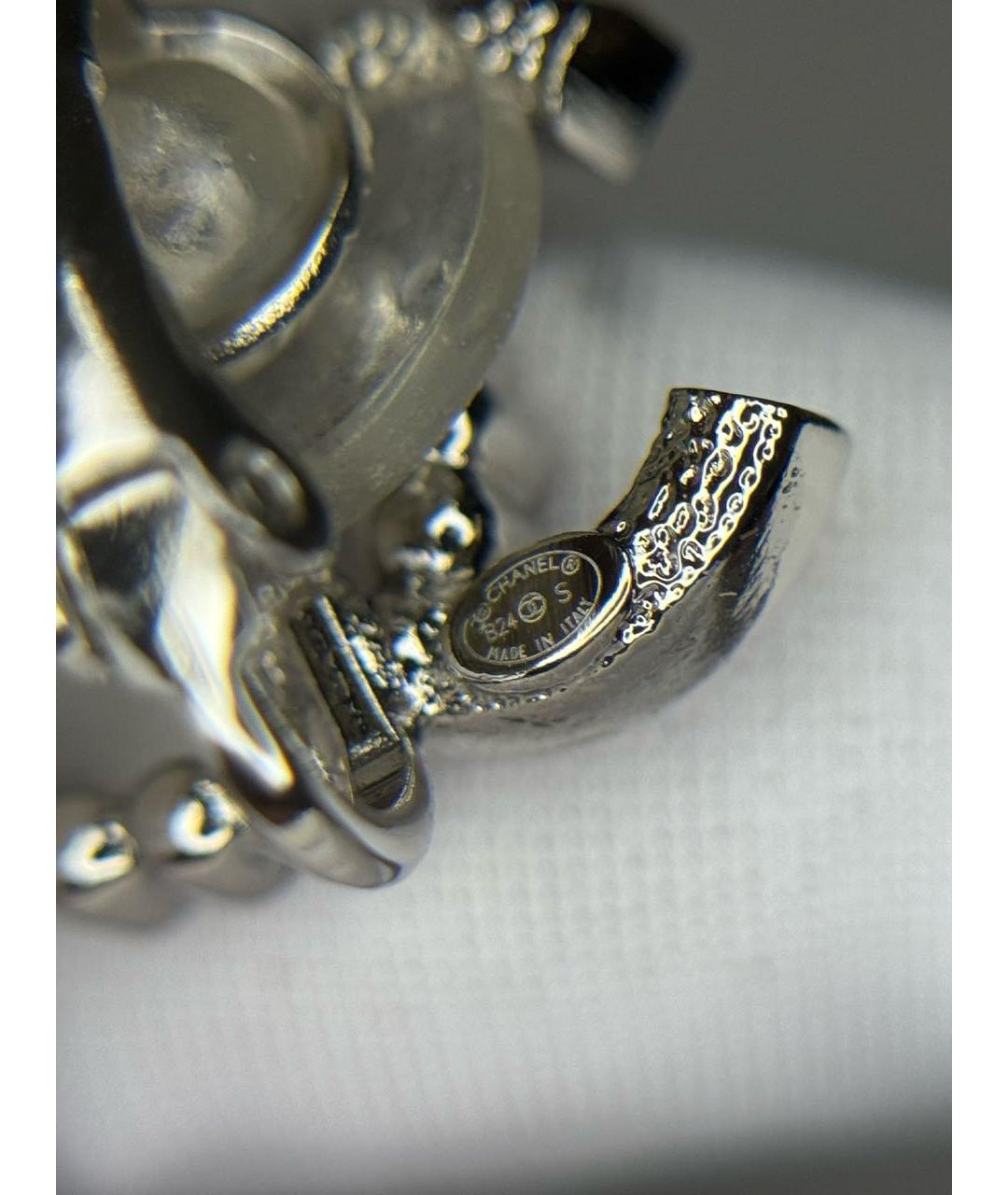 CHANEL Серебряные серьги, фото 3