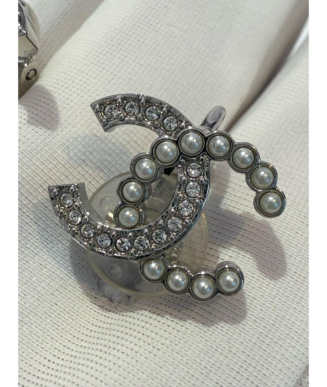 CHANEL Серебряные серьги, фото 2