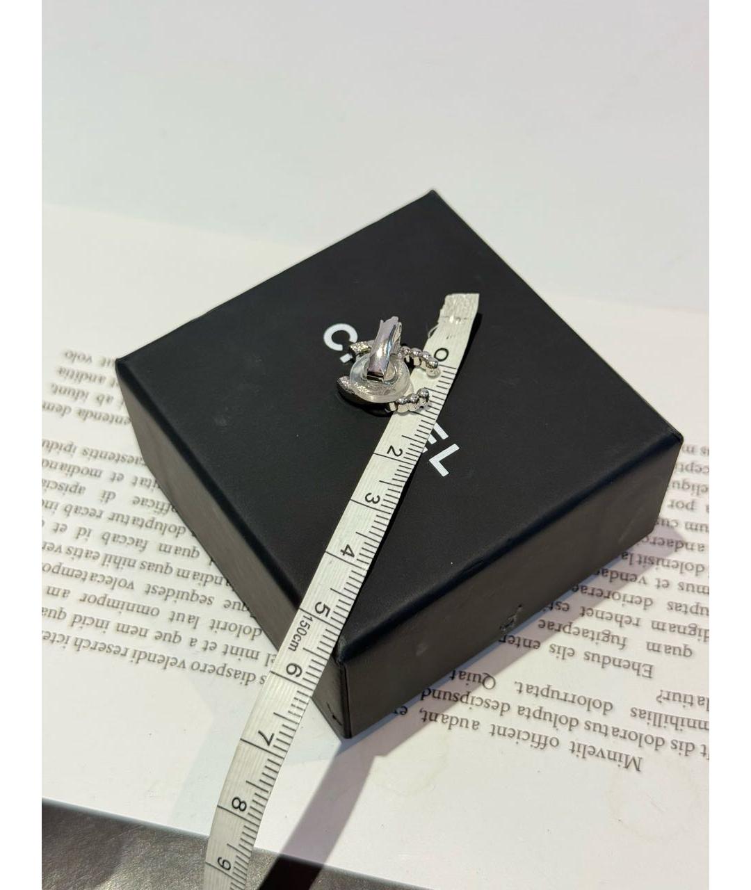 CHANEL Серебряные серьги, фото 4