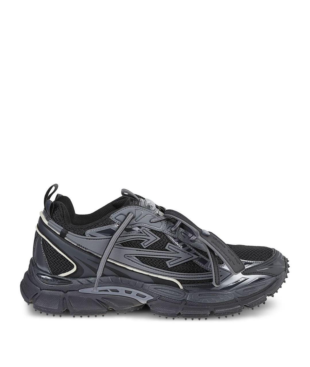 OFF-WHITE Черные синтетические низкие кроссовки / кеды, фото 1