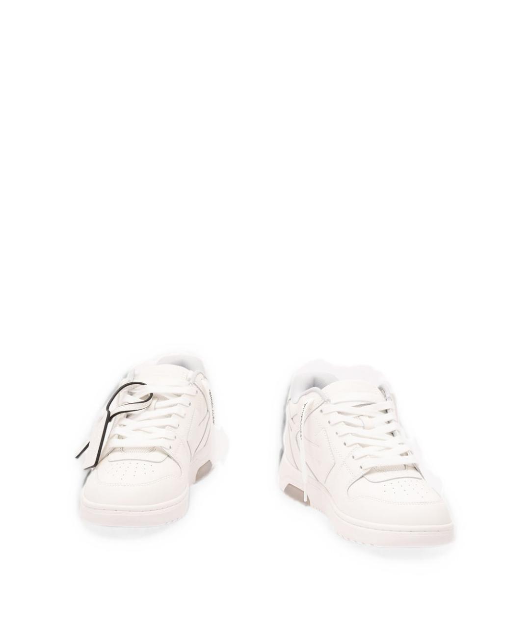 OFF-WHITE Белые синтетические низкие кроссовки / кеды, фото 5