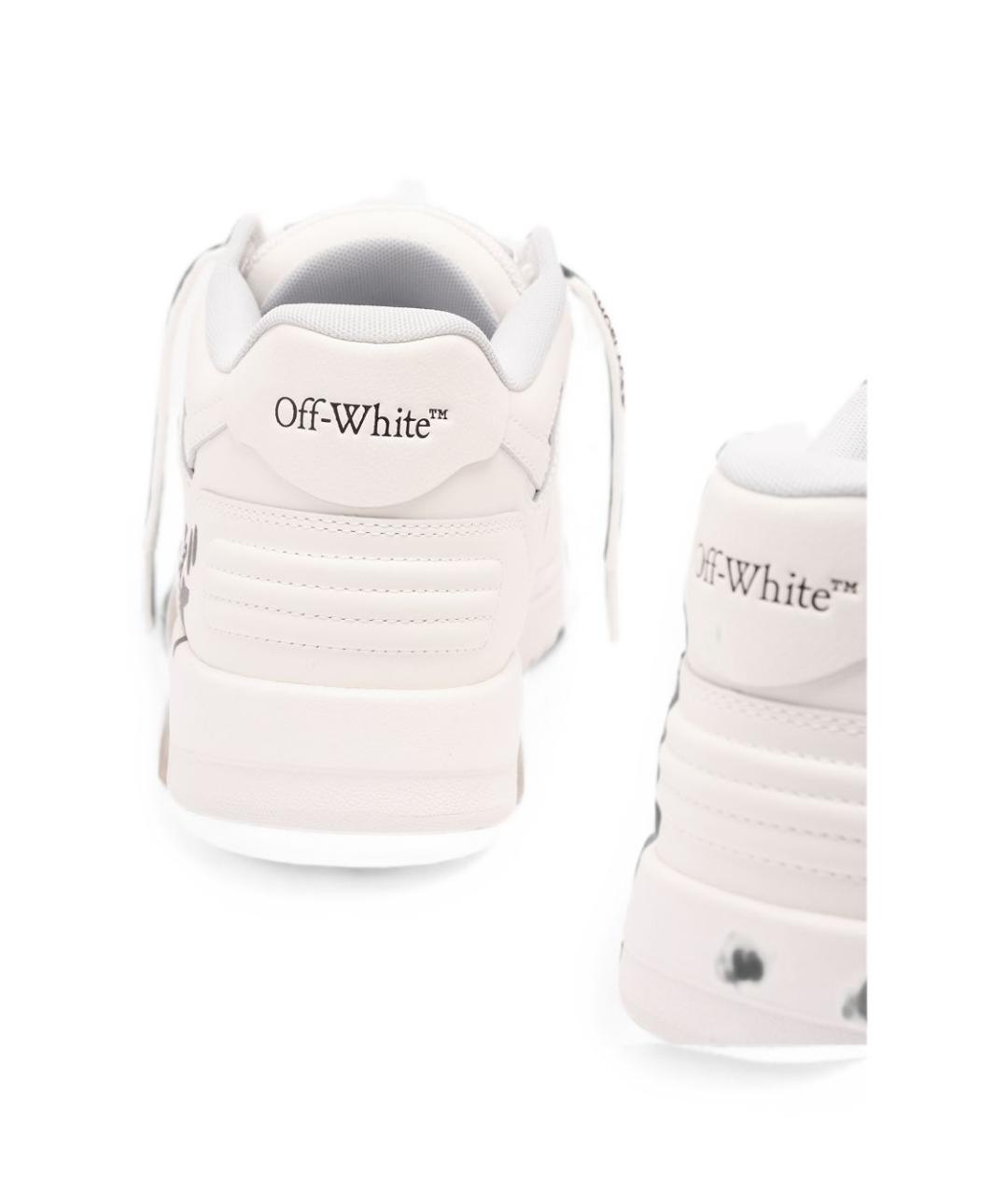 OFF-WHITE Белые синтетические низкие кроссовки / кеды, фото 6