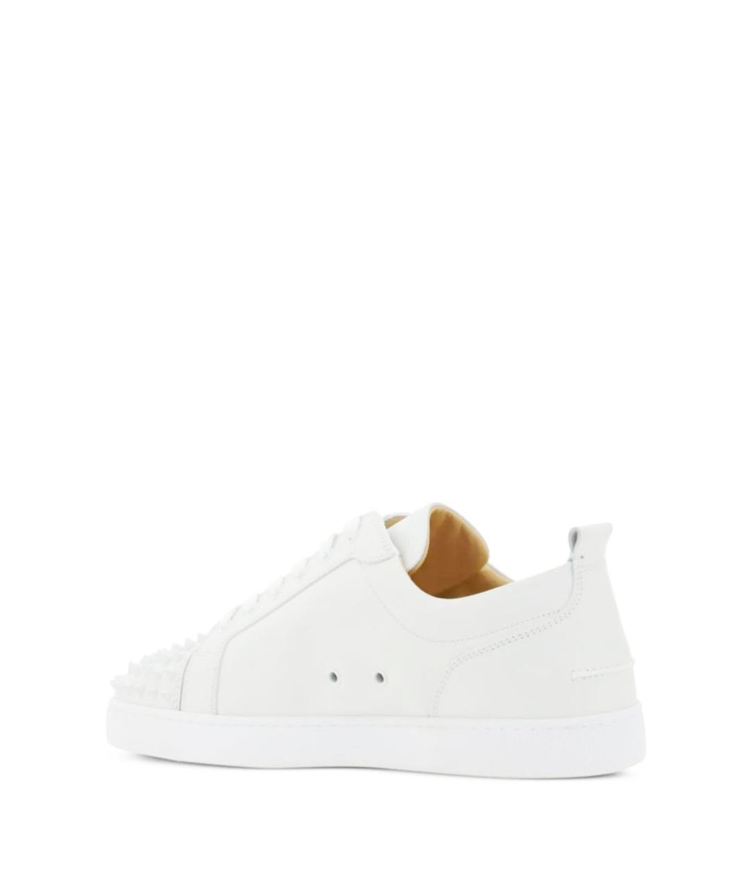 CHRISTIAN LOUBOUTIN Белые кожаные низкие кроссовки / кеды, фото 3