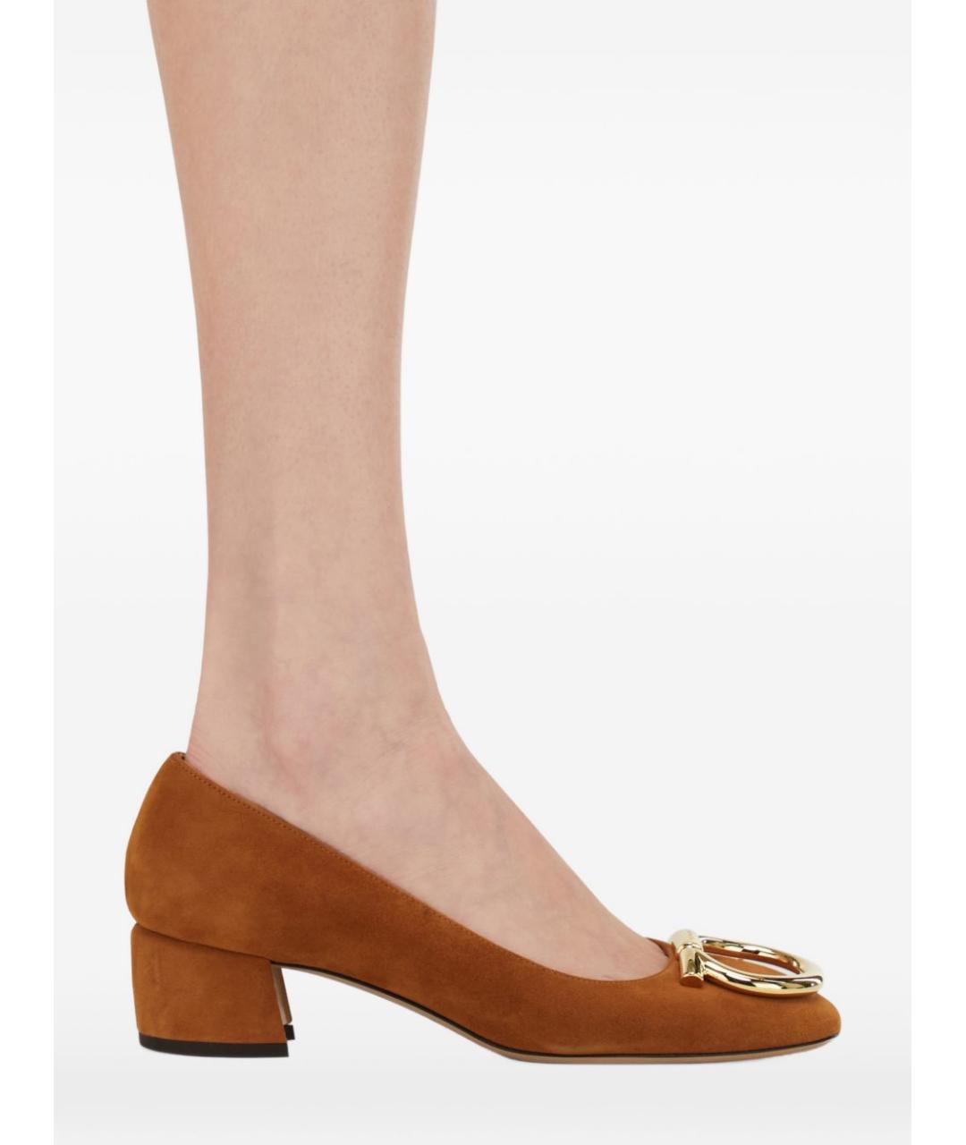 FERRAGAMO Коричневые туфли, фото 3