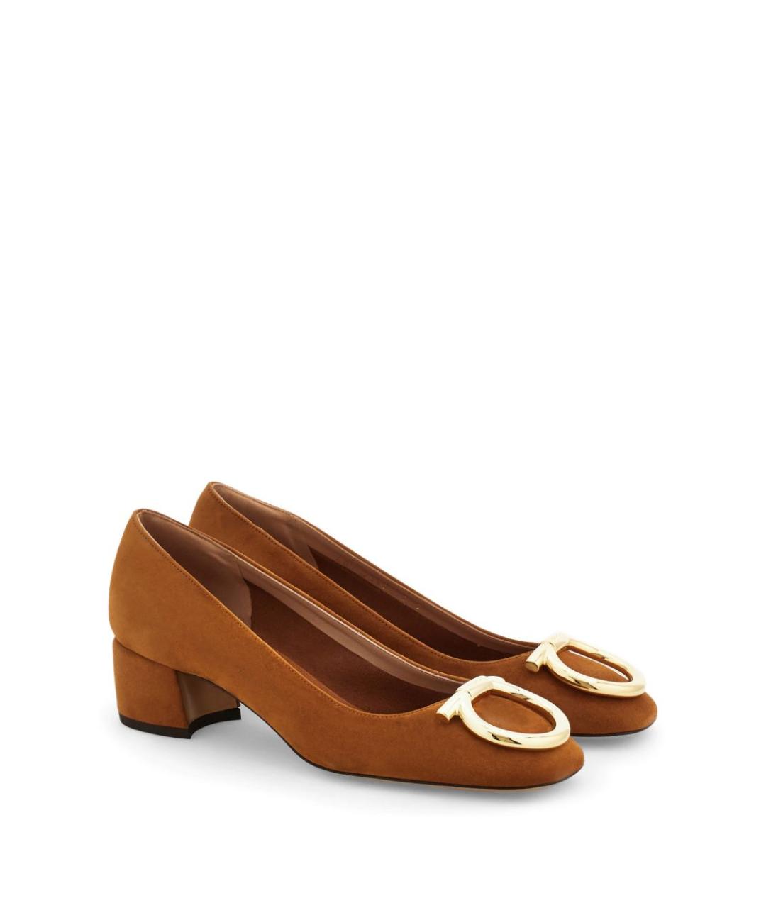 FERRAGAMO Коричневые туфли, фото 4