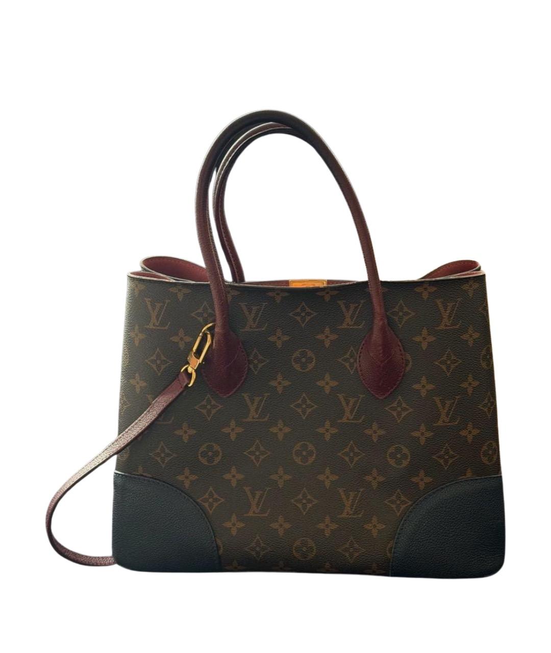 LOUIS VUITTON Коричневая канва сумка с короткими ручками, фото 1