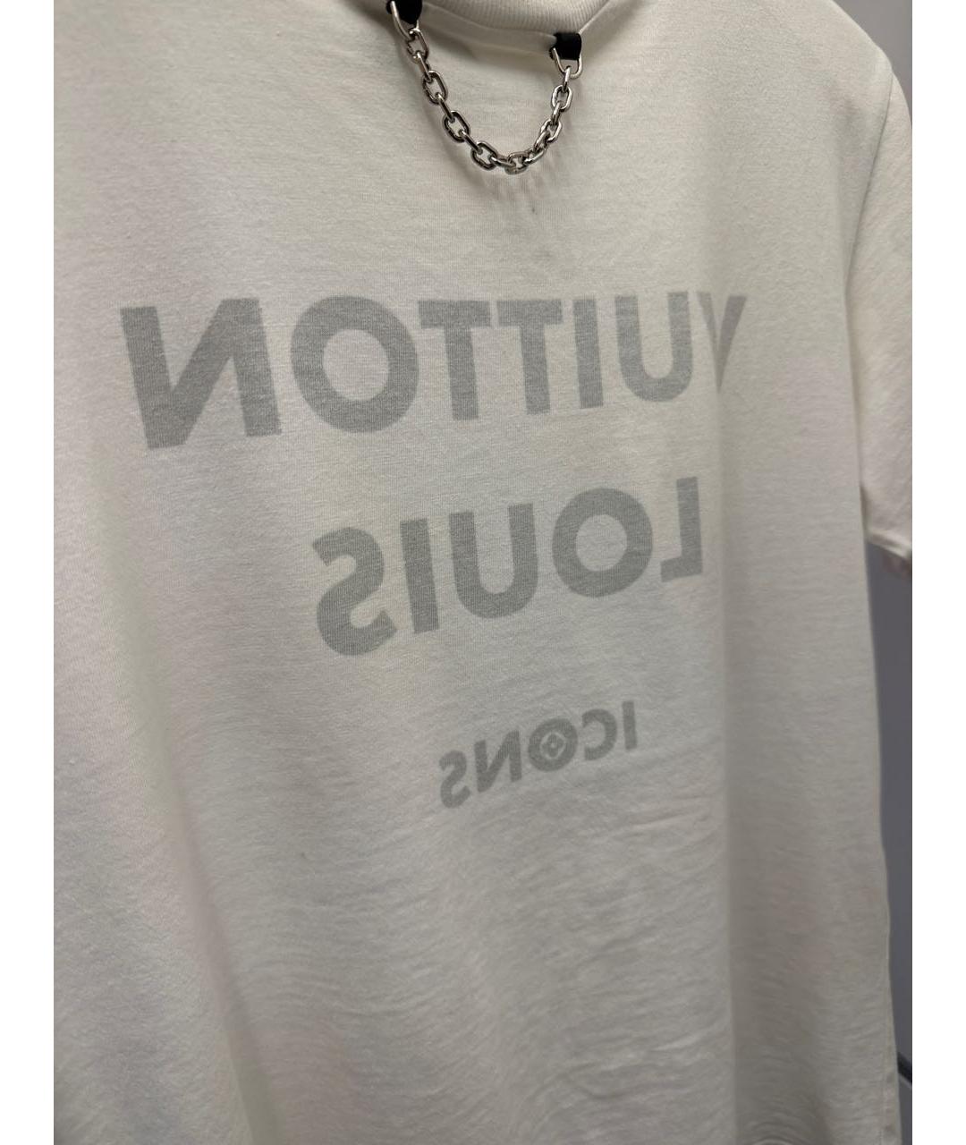 LOUIS VUITTON Белая хлопковая футболка, фото 3
