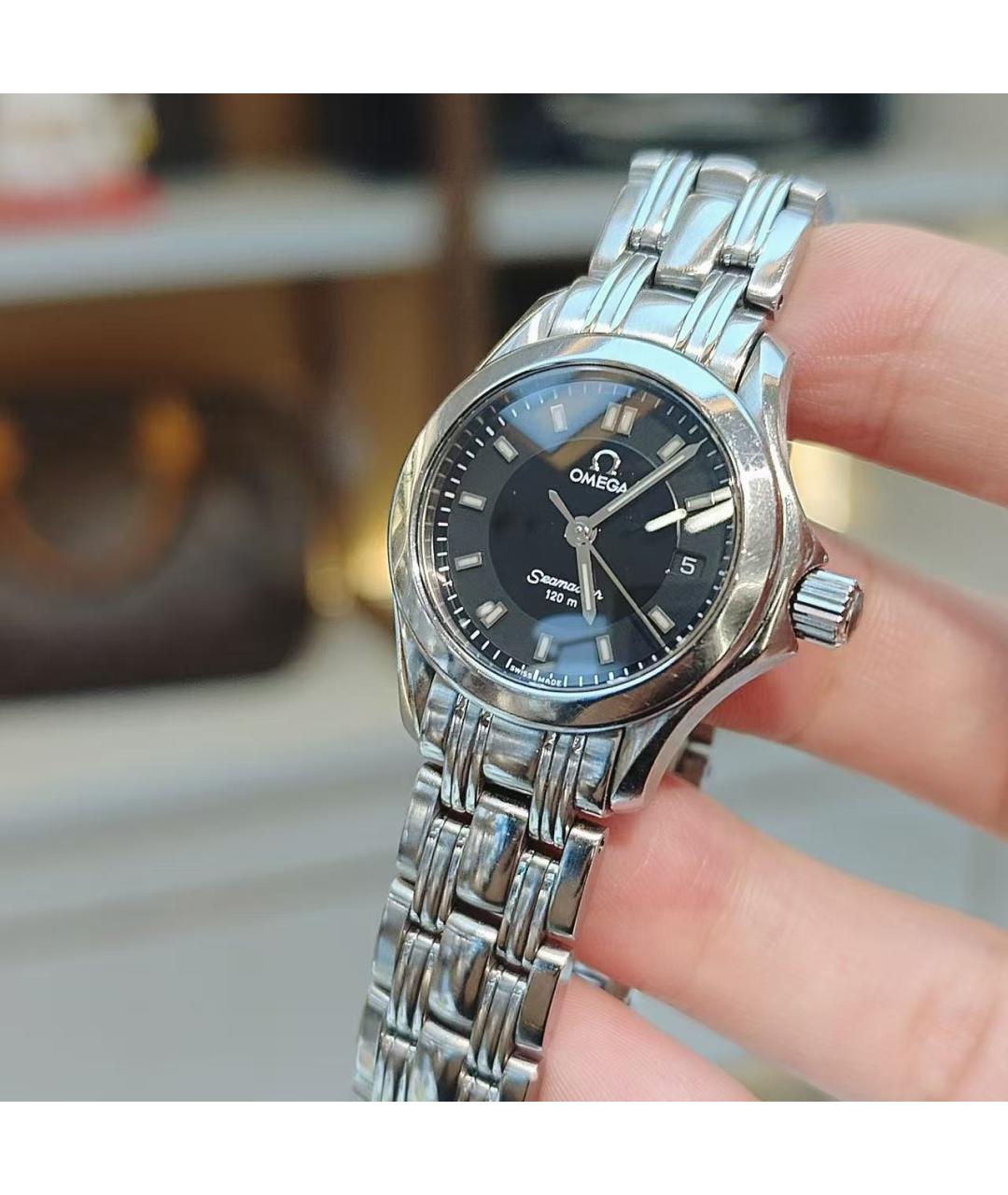 OMEGA Серебряные часы, фото 5