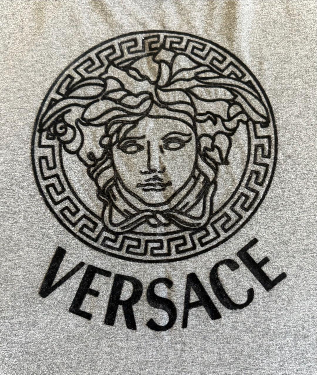 VERSACE COLLECTION Серая хлопко-эластановая футболка, фото 2