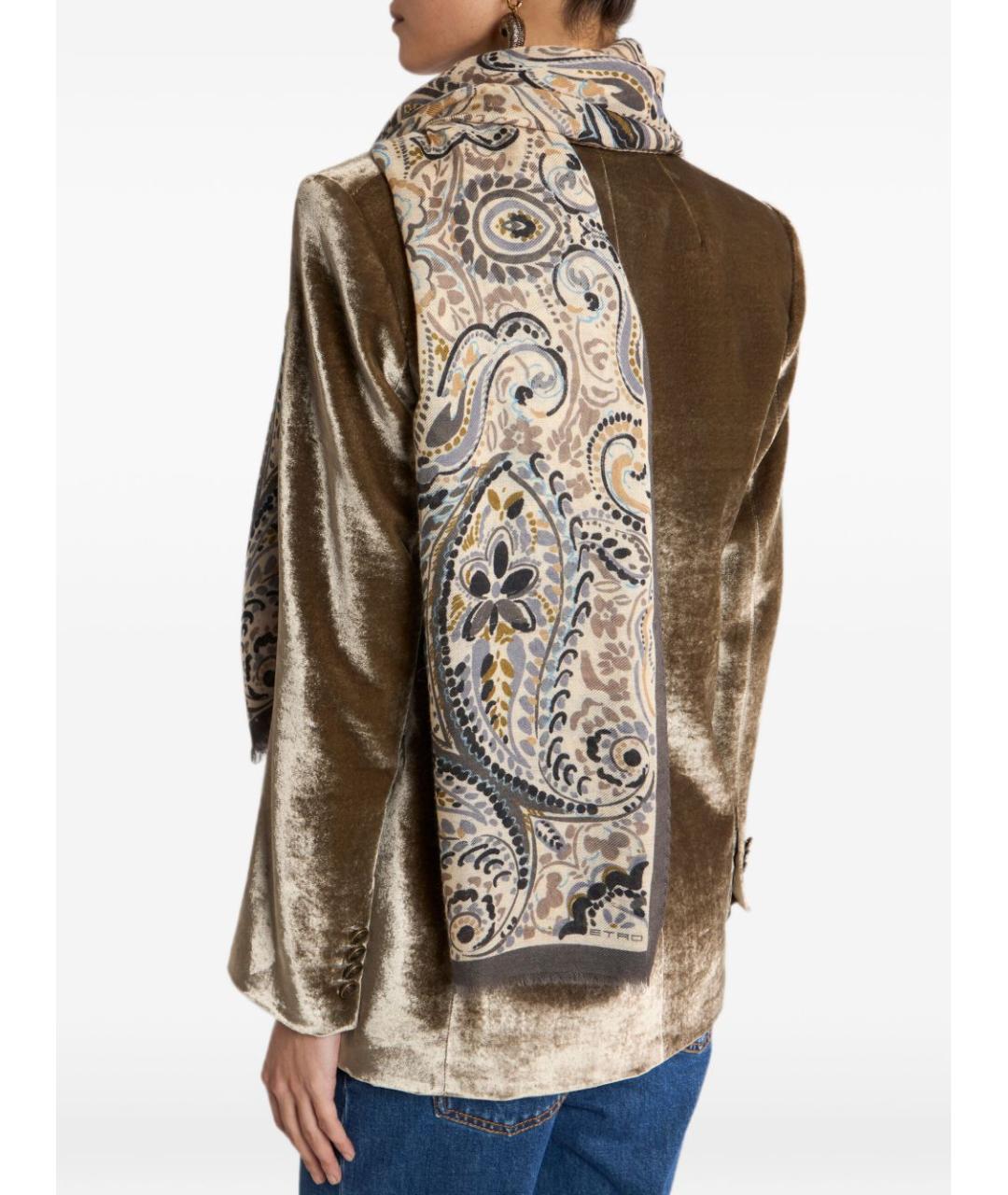 ETRO Бежевый шарф, фото 2