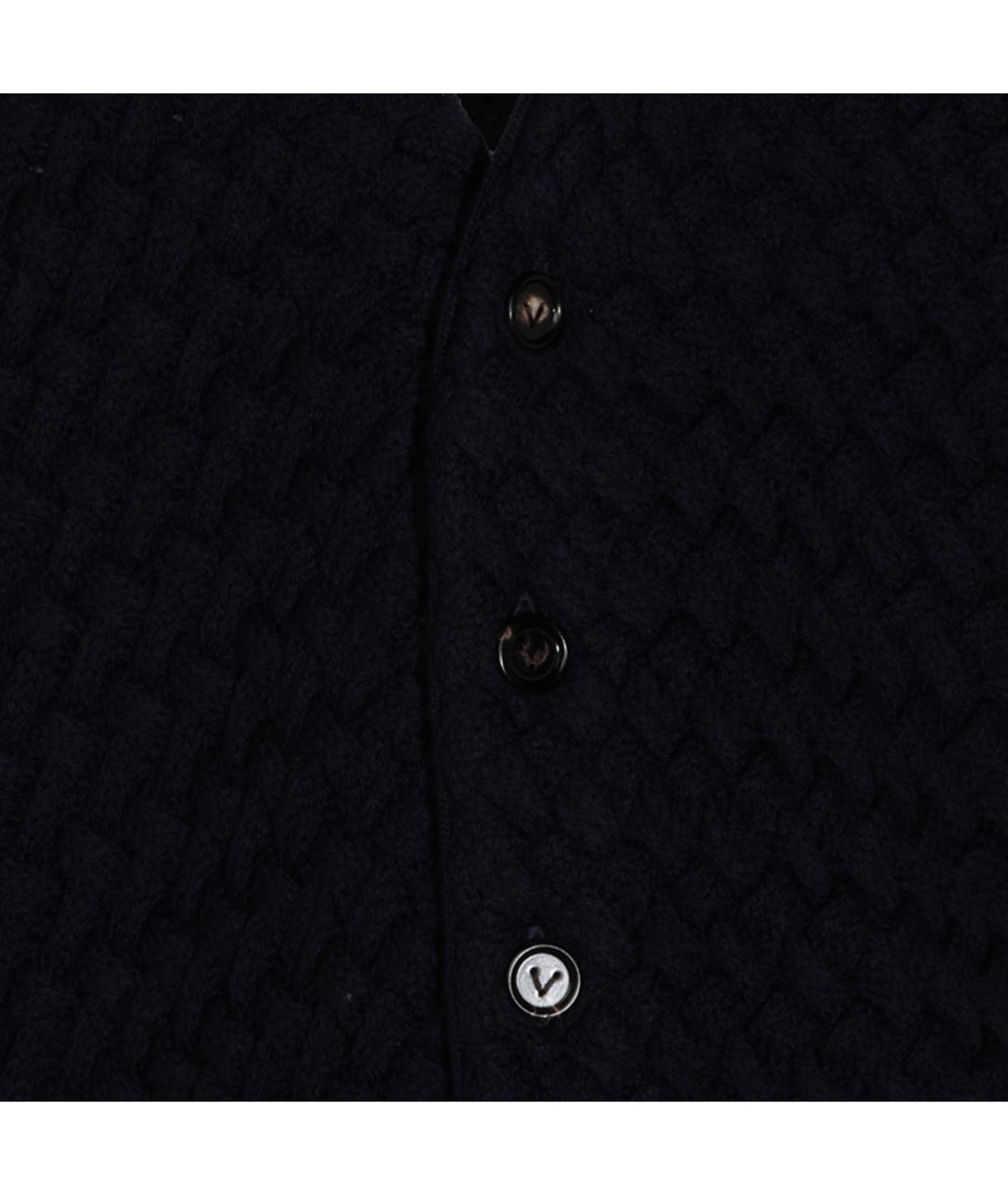 BOTTEGA VENETA Темно-синий шерстяной джемпер / свитер, фото 6