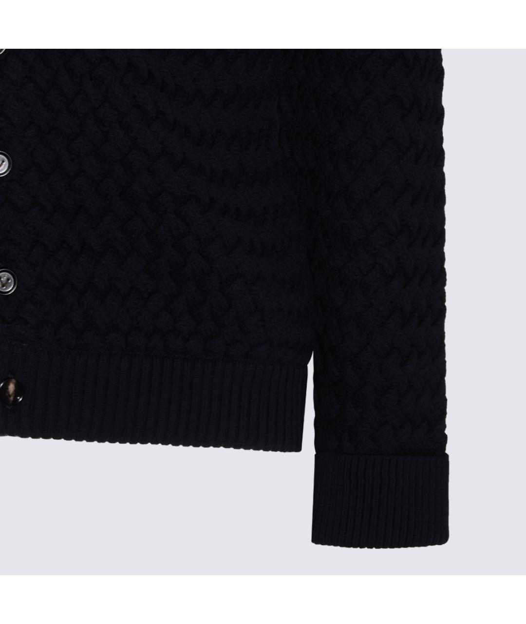 BOTTEGA VENETA Темно-синий шерстяной кардиган, фото 8