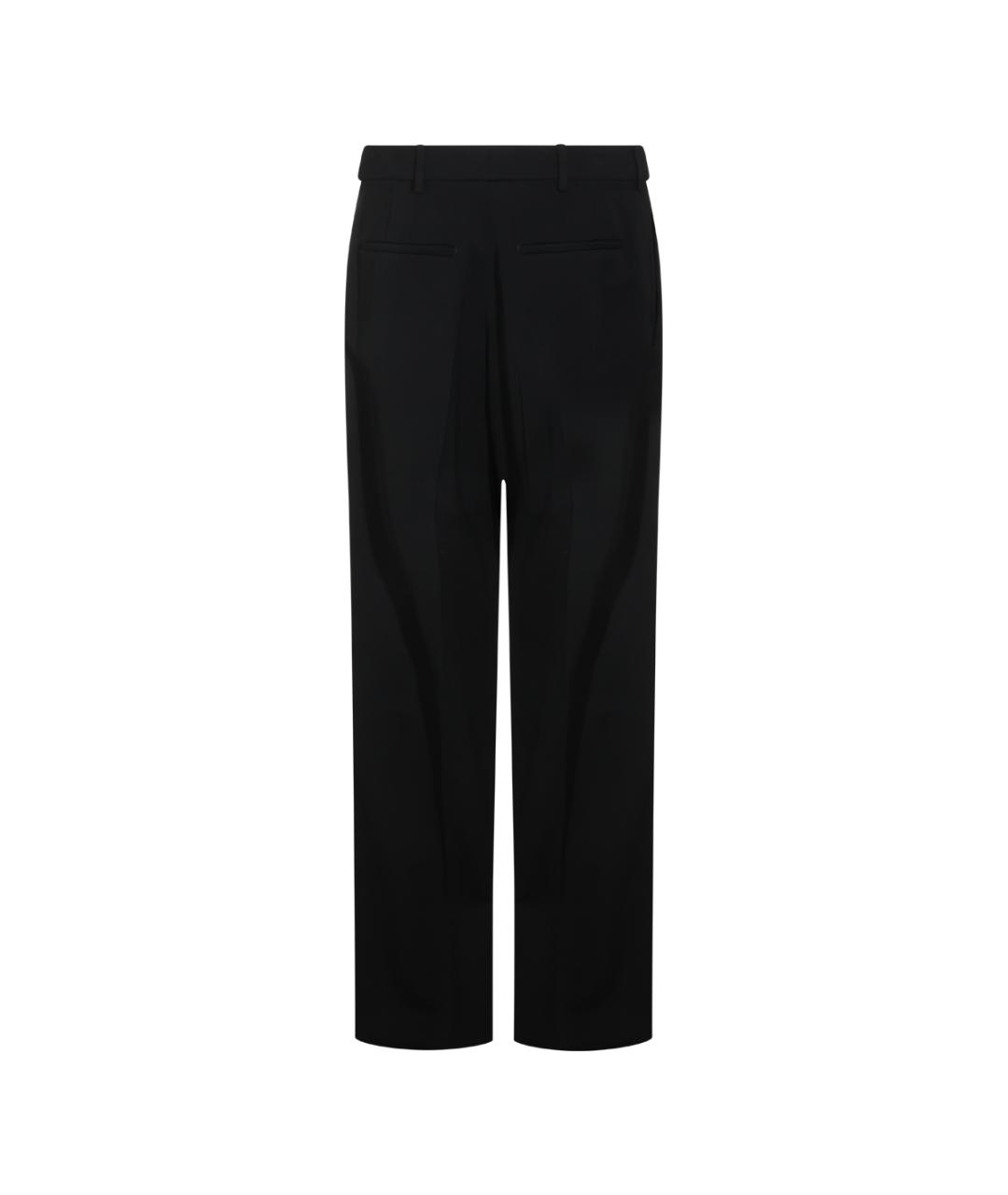 SAINT LAURENT Черные шерстяные классические брюки, фото 4