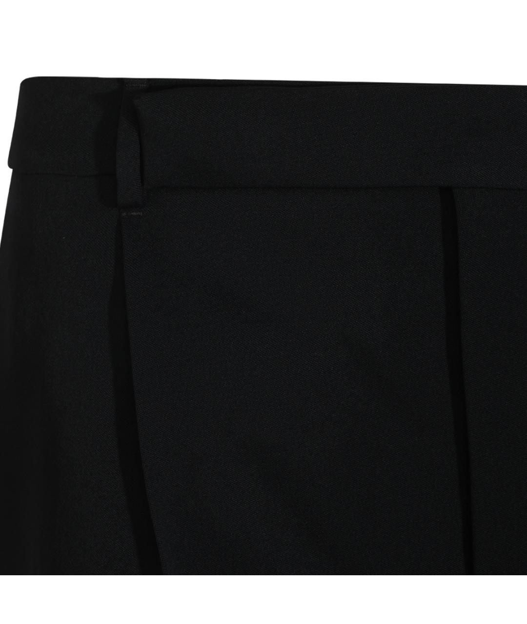 SAINT LAURENT Черные шерстяные классические брюки, фото 6