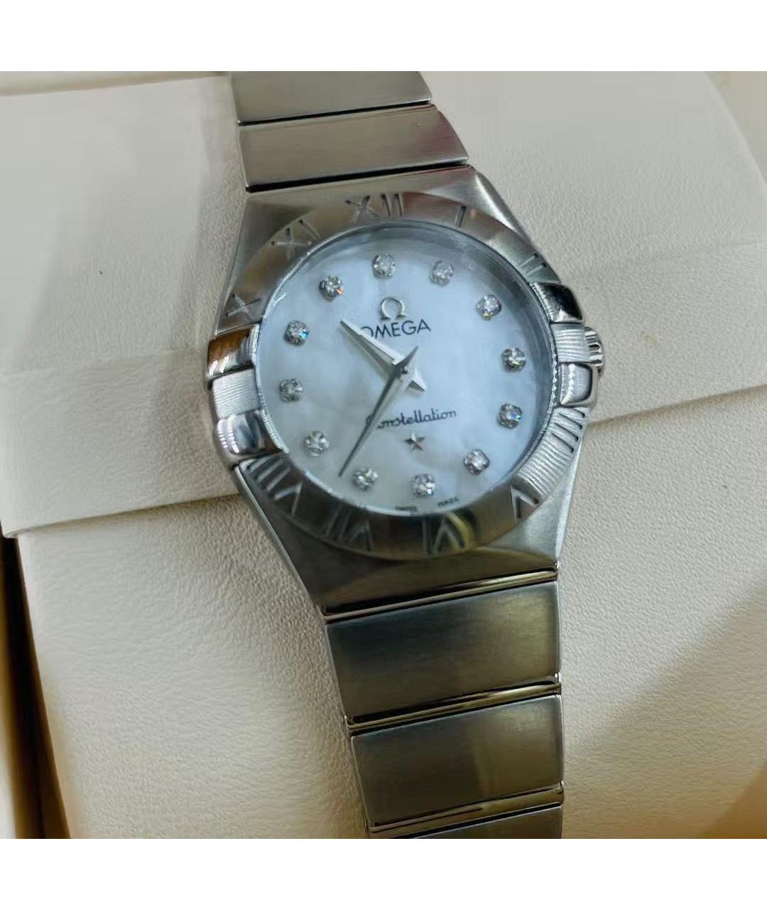OMEGA Серебряные часы, фото 5